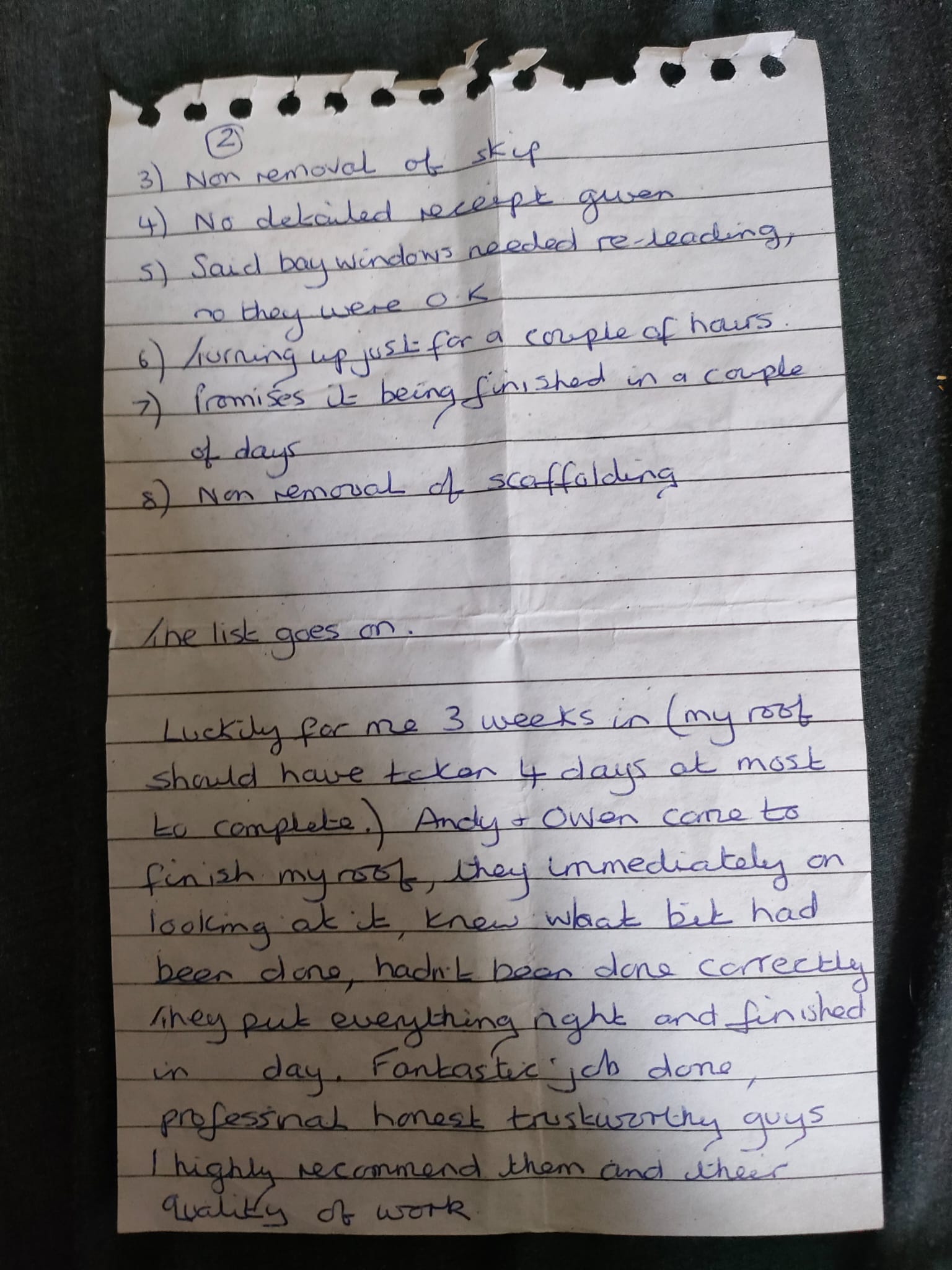 Scam Letter Back Page